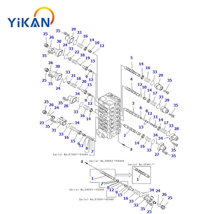 PC120 6主控阀副图1