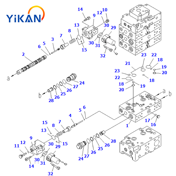 WA600主控阀详情图1